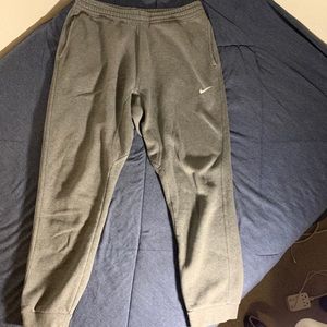 Large grey Nike club fleece joggers
